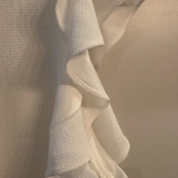 โจ๐๏ธ NWT - Neiman Marcus Pearl Embellished Ruffle Sleeve Blouse - XL ๐๏ธโจ - Picture 4 of 10